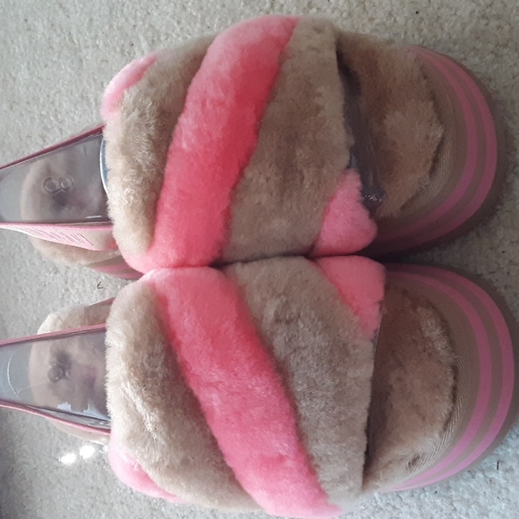 UGG DISCO STRIP SLIDE SANDLES - Picture 3 of 11